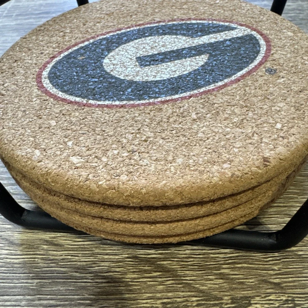 Georgia Bulldogs 4 piece coaster set EUC